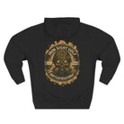 Battlefield Golf Hoodie with Skeleton Soldier and Gas Mask - image 1