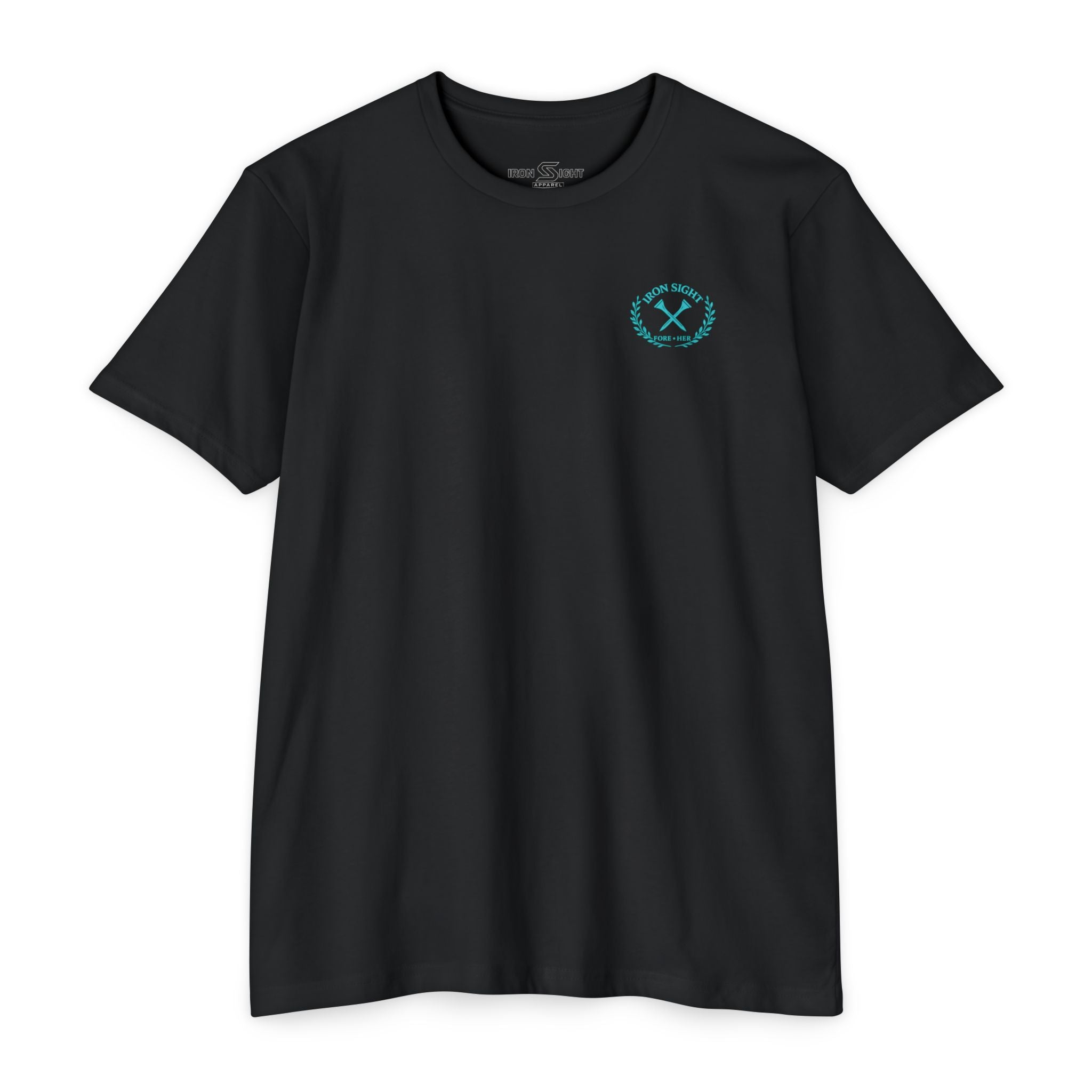 Beachfront Golf Club Stamp T-Shirt with Female Golfer Tropical Design - image 5