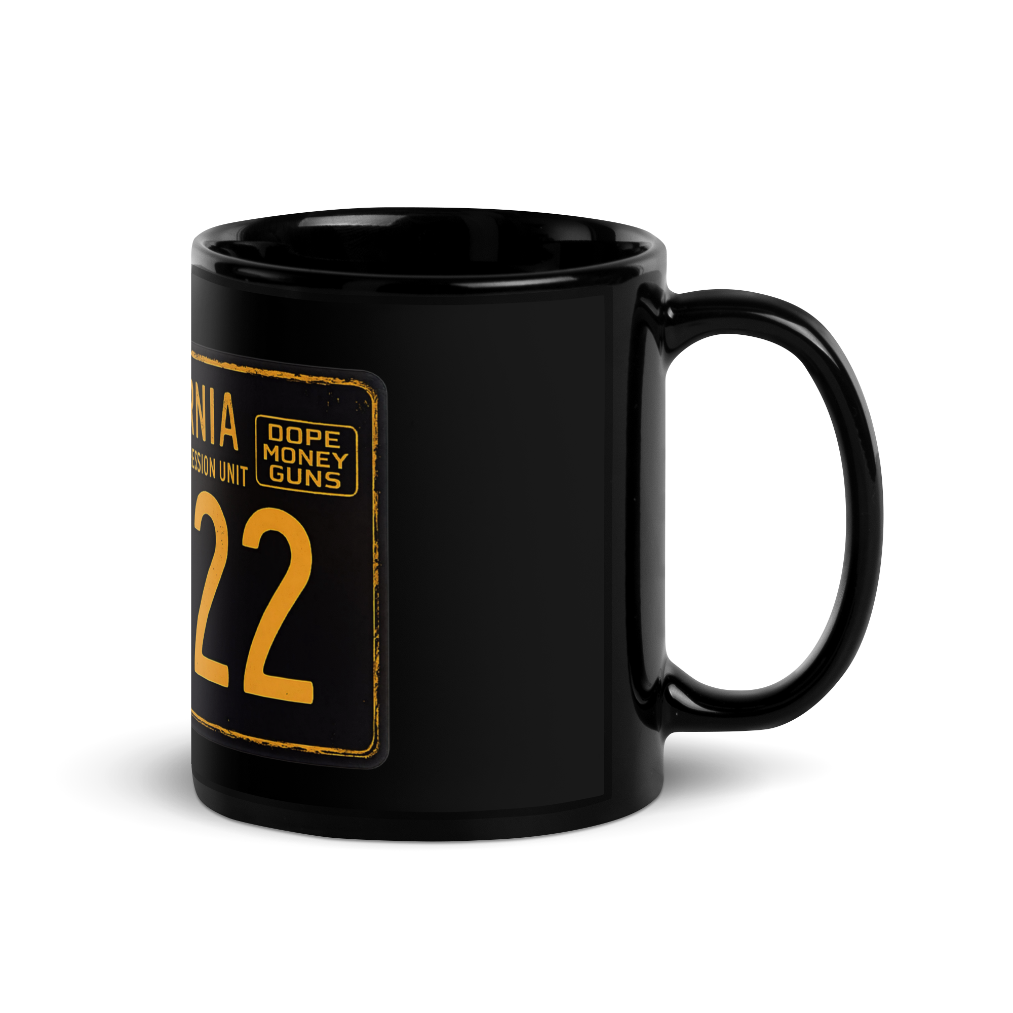 186.22 GVSU Black Glossy Mug - Iron Sight Golf