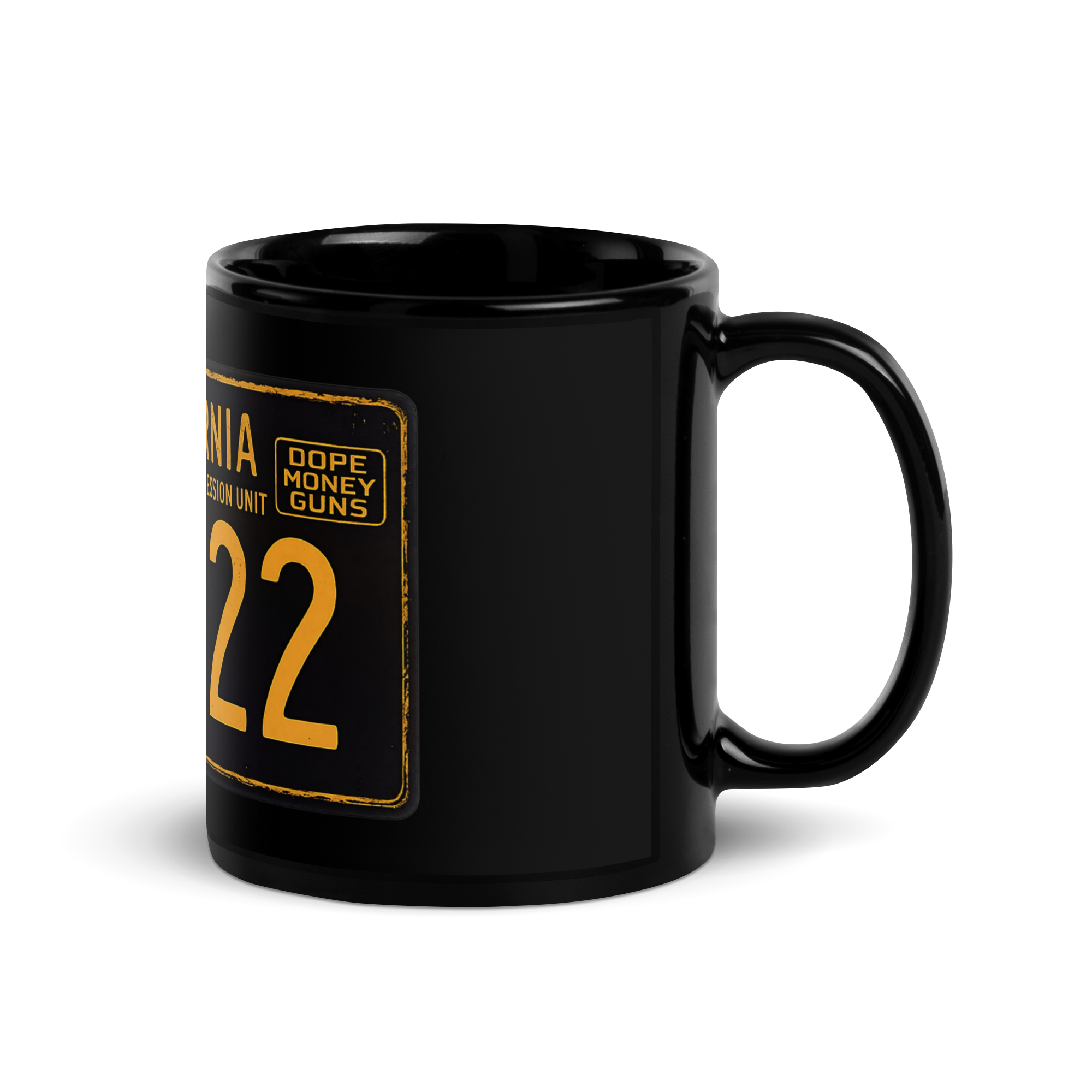 186.22 GVSU Black Glossy Mug - Iron Sight Golf