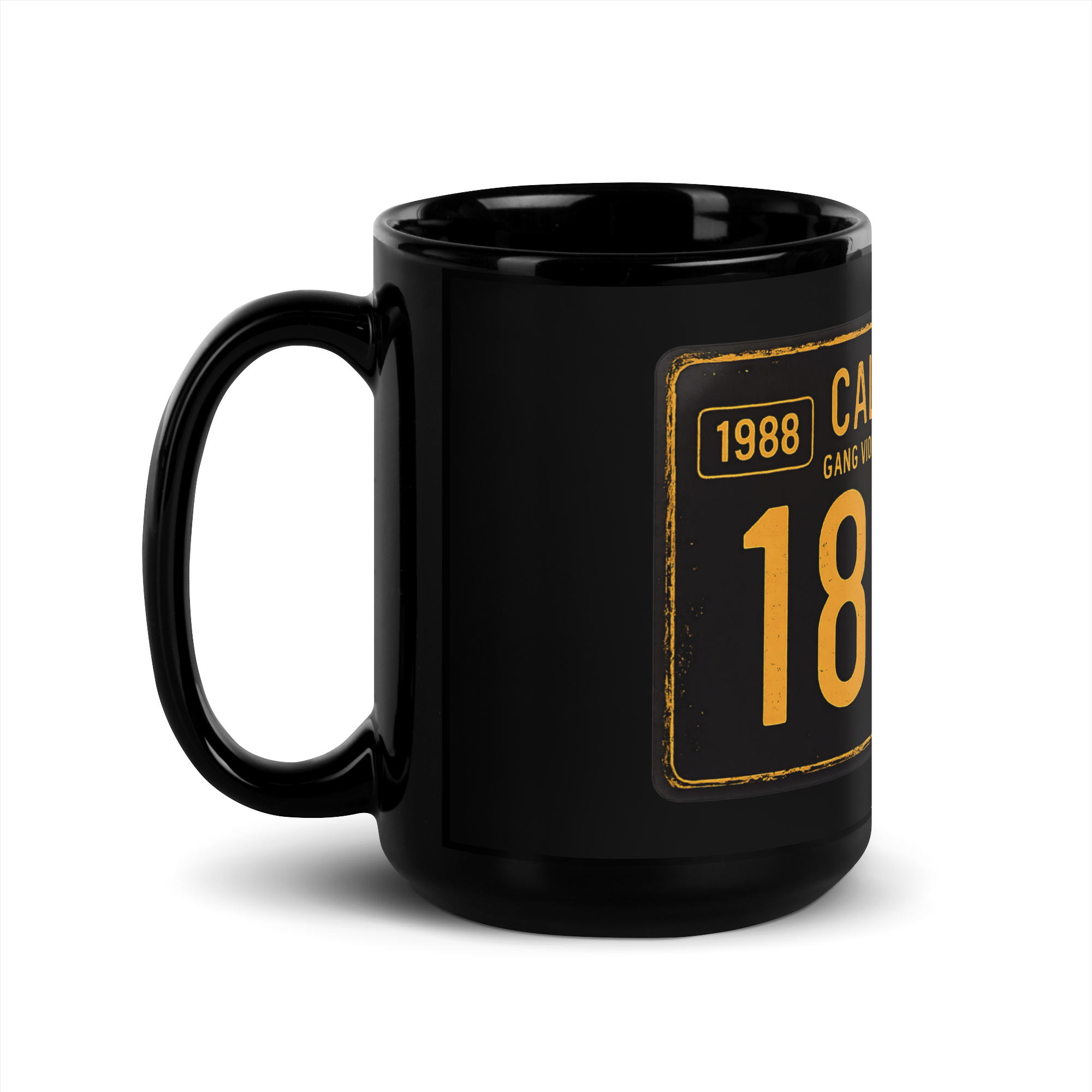 186.22 GVSU Black Glossy Mug - Iron Sight Golf