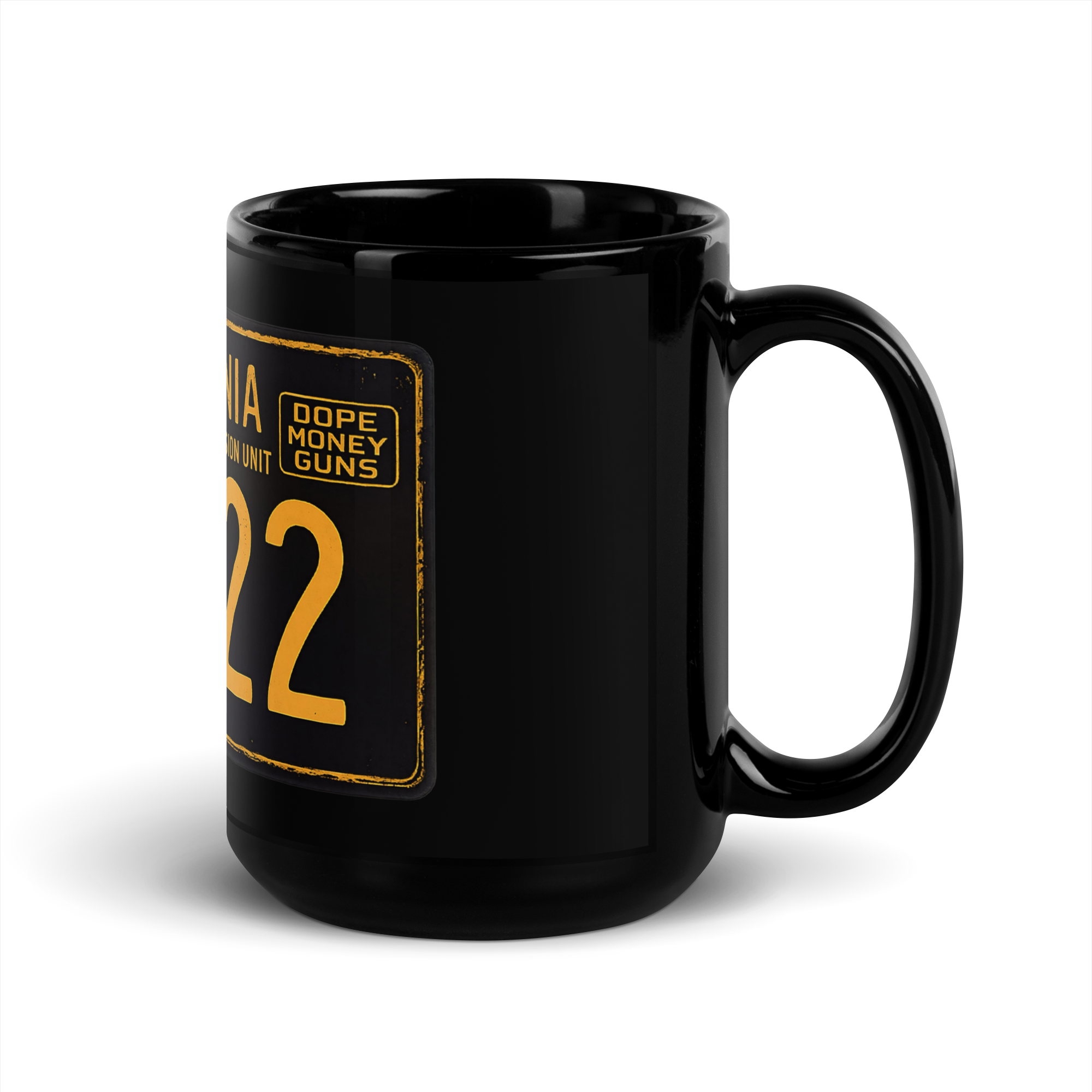 186.22 GVSU Black Glossy Mug - Iron Sight Golf