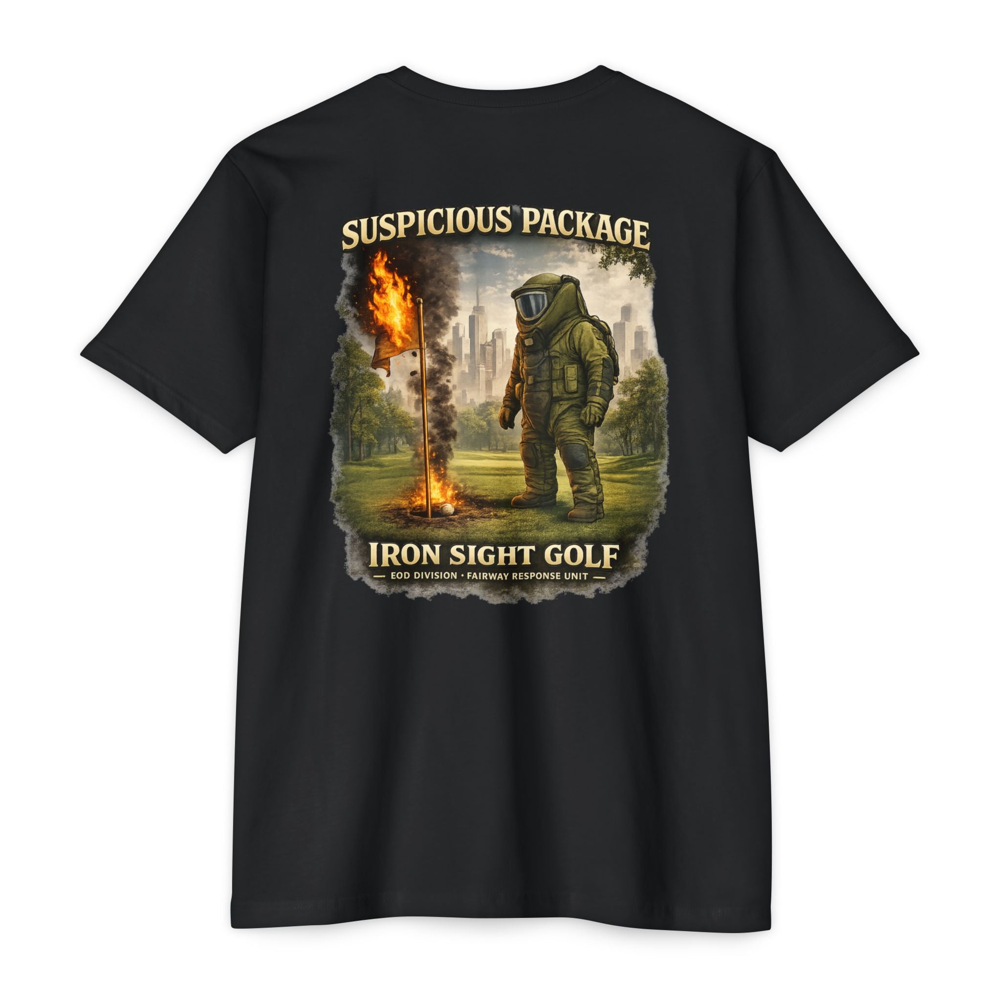 Bomb Squad Suspicious Package Golf Ball T-Shirt - image 1