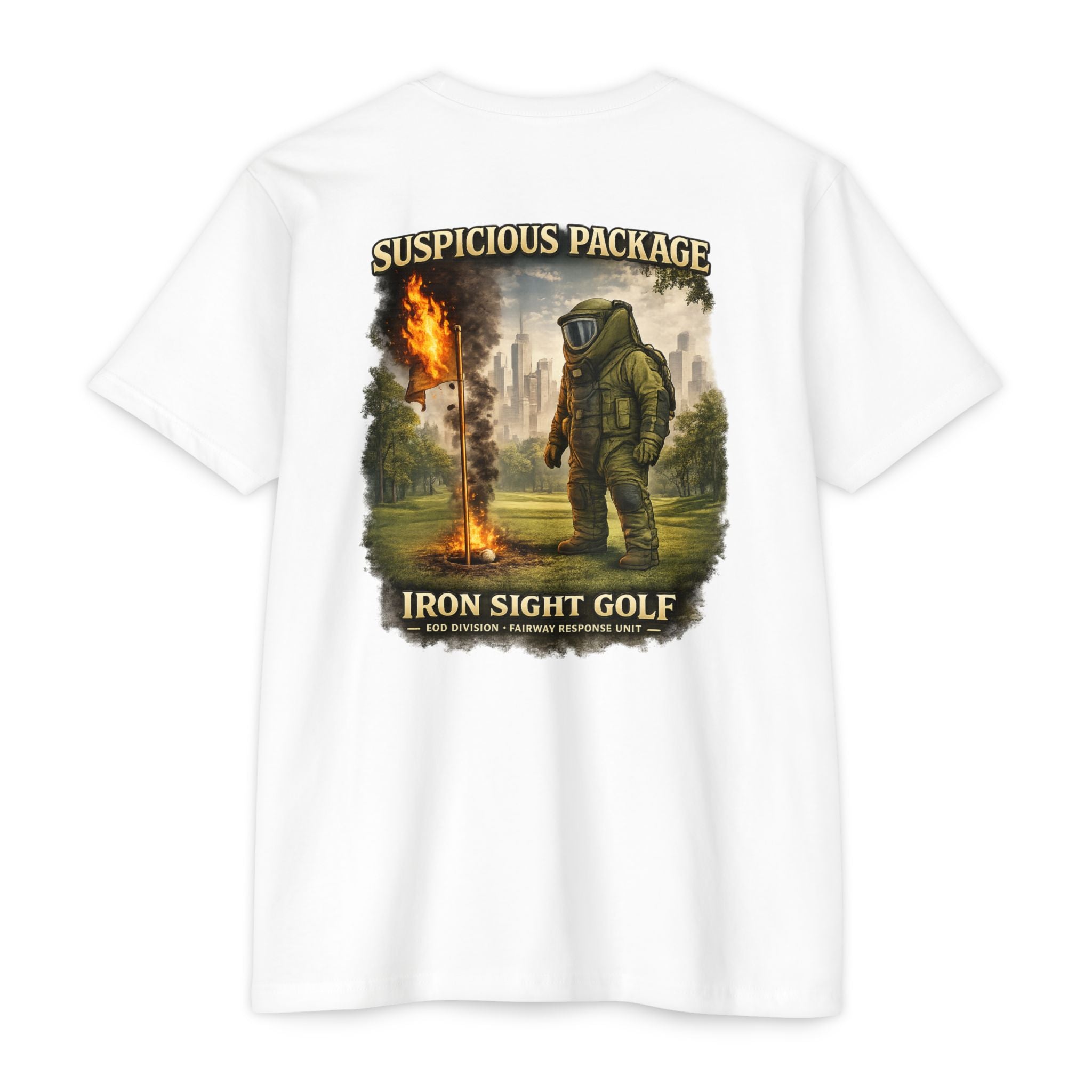Bomb Squad Suspicious Package Golf Ball T-Shirt - image 3