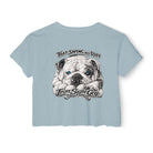 Bulldog Graphic Crop Top That Swing Was Ruff - image 4