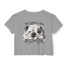 Bulldog Graphic Crop Top That Swing Was Ruff - image 5