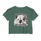 Bulldog Graphic Crop Top That Swing Was Ruff - image 6