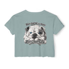 Bulldog Graphic Crop Top That Swing Was Ruff - image 7