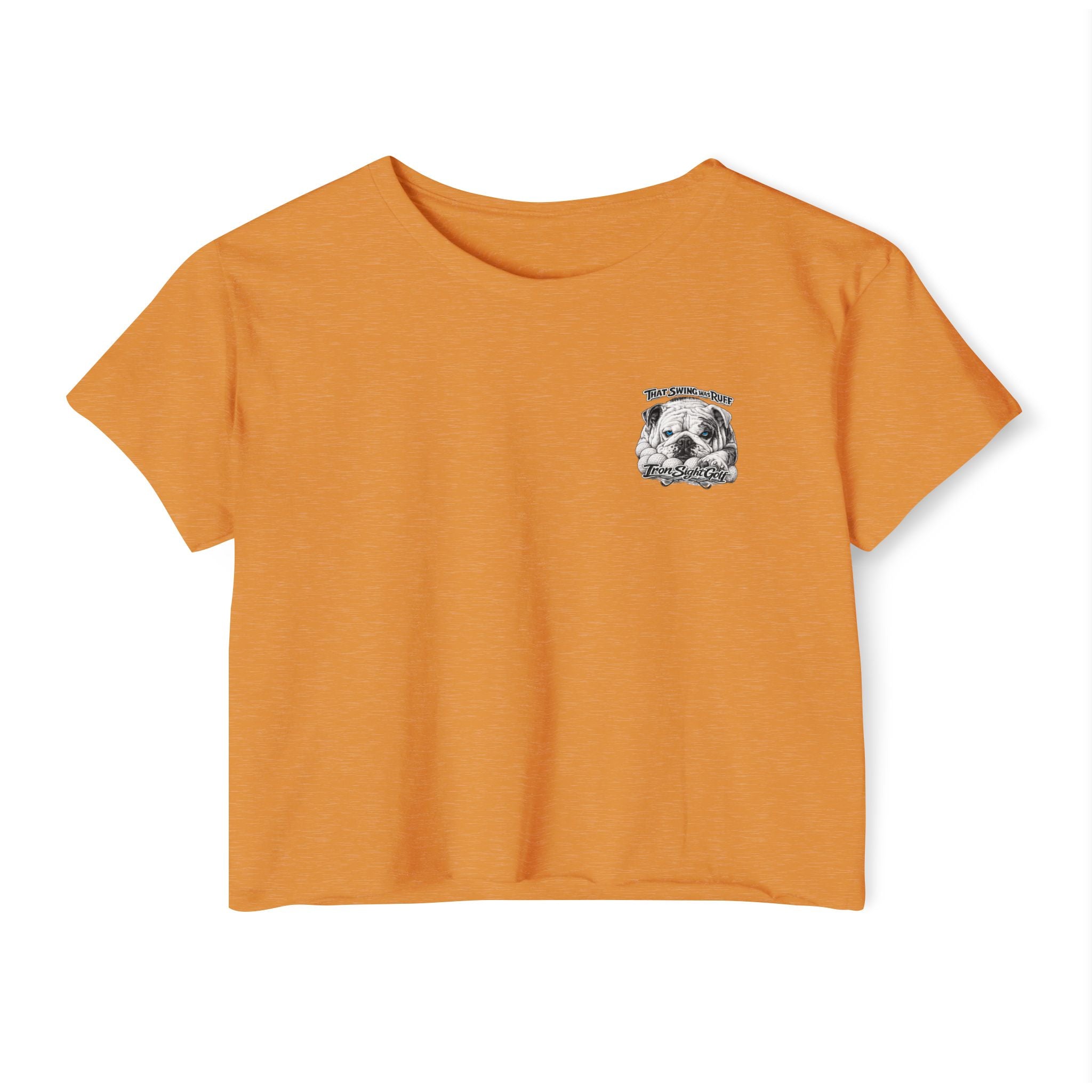 Bulldog Graphic Crop Top That Swing Was Ruff - image 11