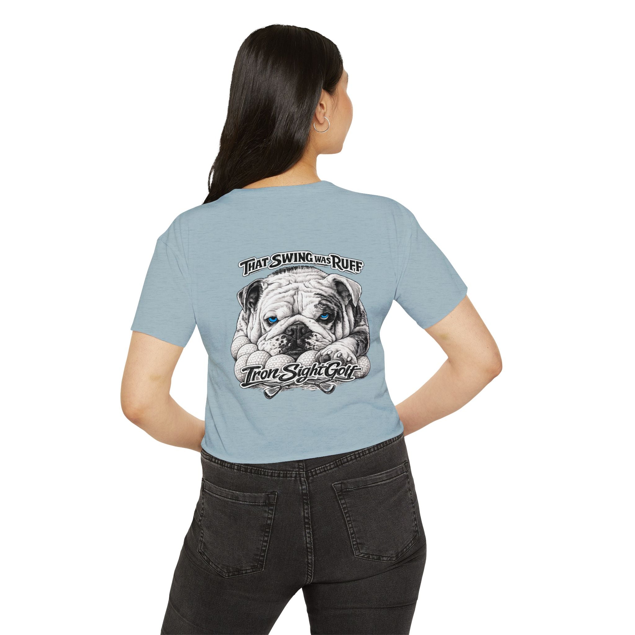 Bulldog Graphic Crop Top That Swing Was Ruff - image 32