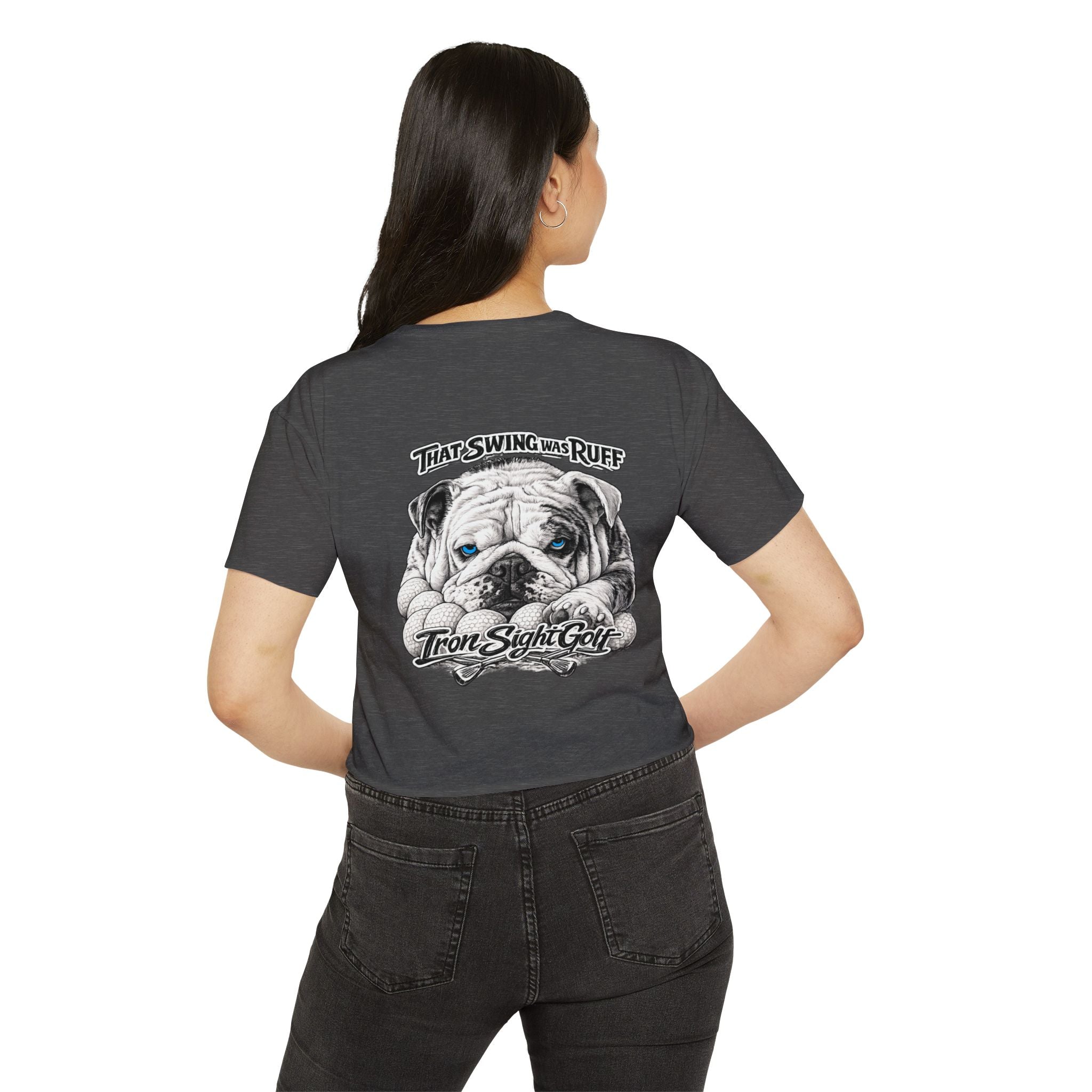 Bulldog Graphic Crop Top That Swing Was Ruff - image 40