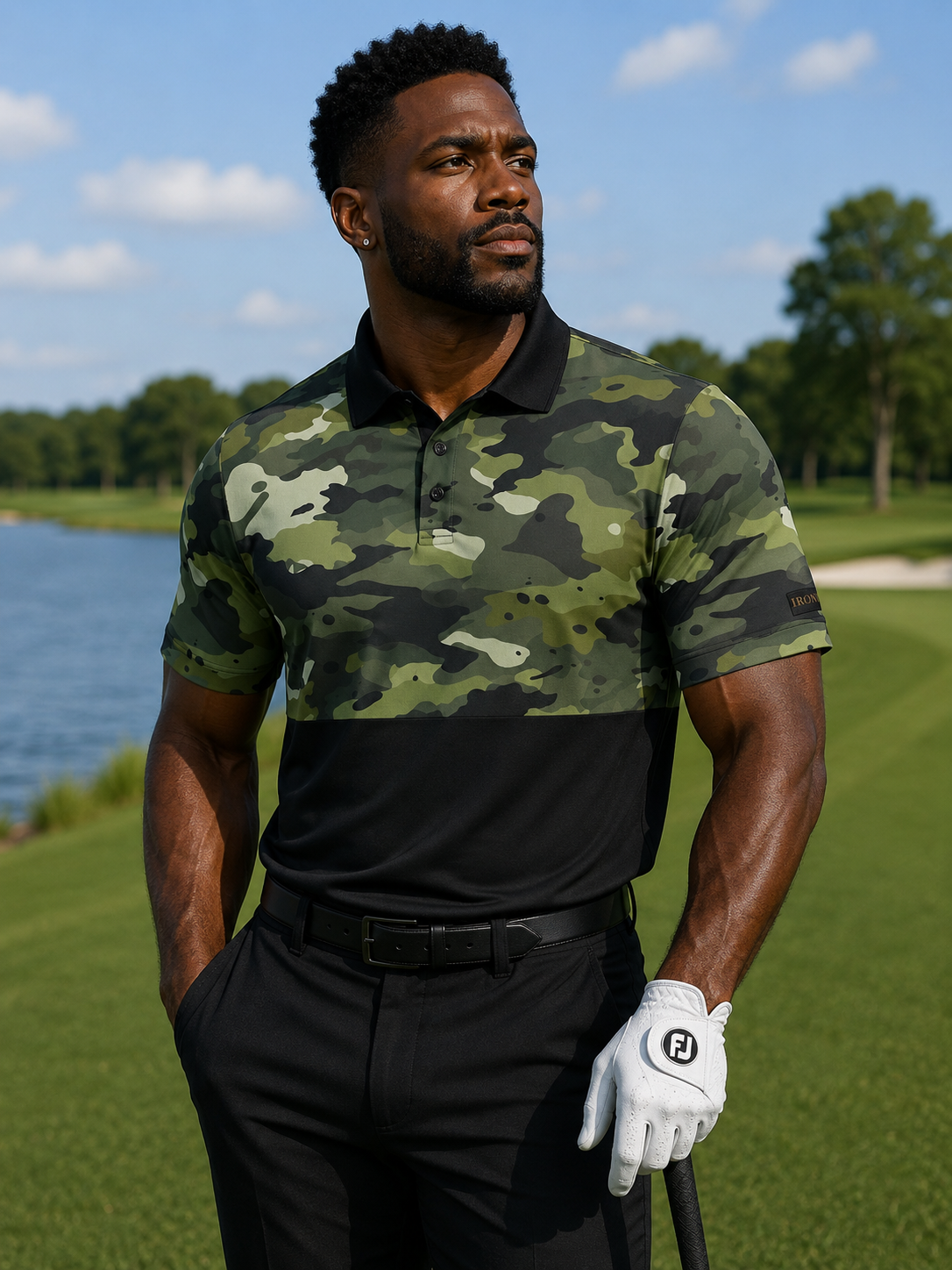 Camouflage Performance Golf Polo by Iron Sight Golf - image 1