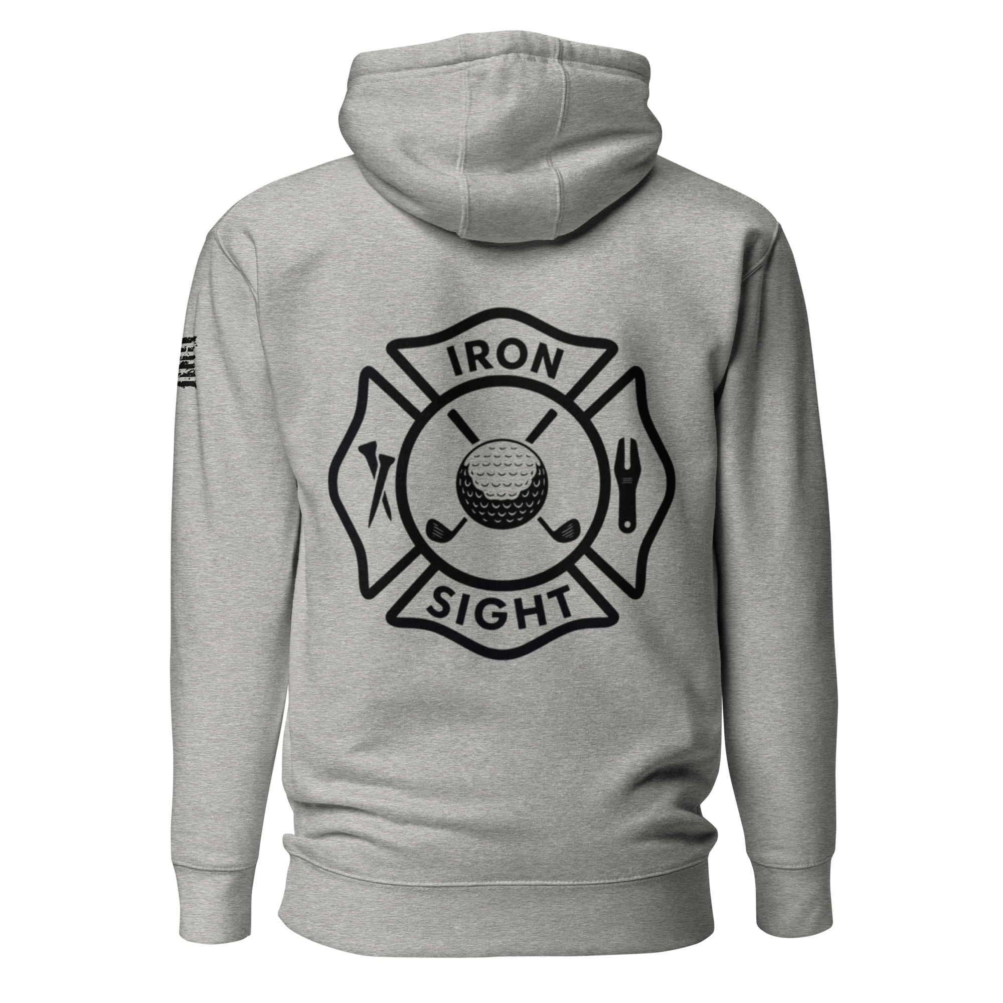 Firefighter Hoodie - Stylish and Comfortable Firefighter Logo Design - Iron Sight Golf