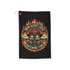 Fire Fighter Catching Fire Golf Towel by Iron Sight Golf - image 1