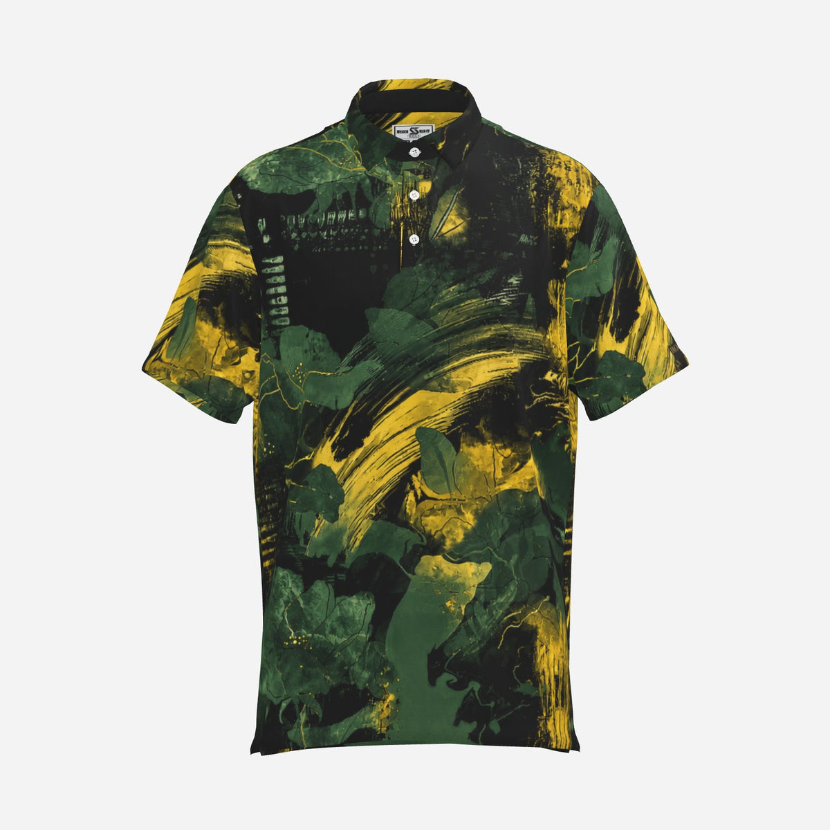 Frozen Tundra men's premium golf polo by Iron Sight Golf, product view 1