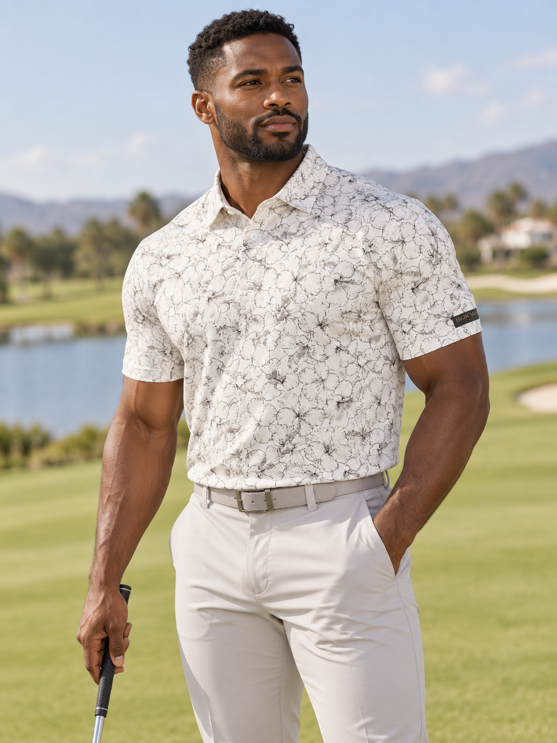 Ghost Floral Premium Golf Polo by Iron Sight Golf