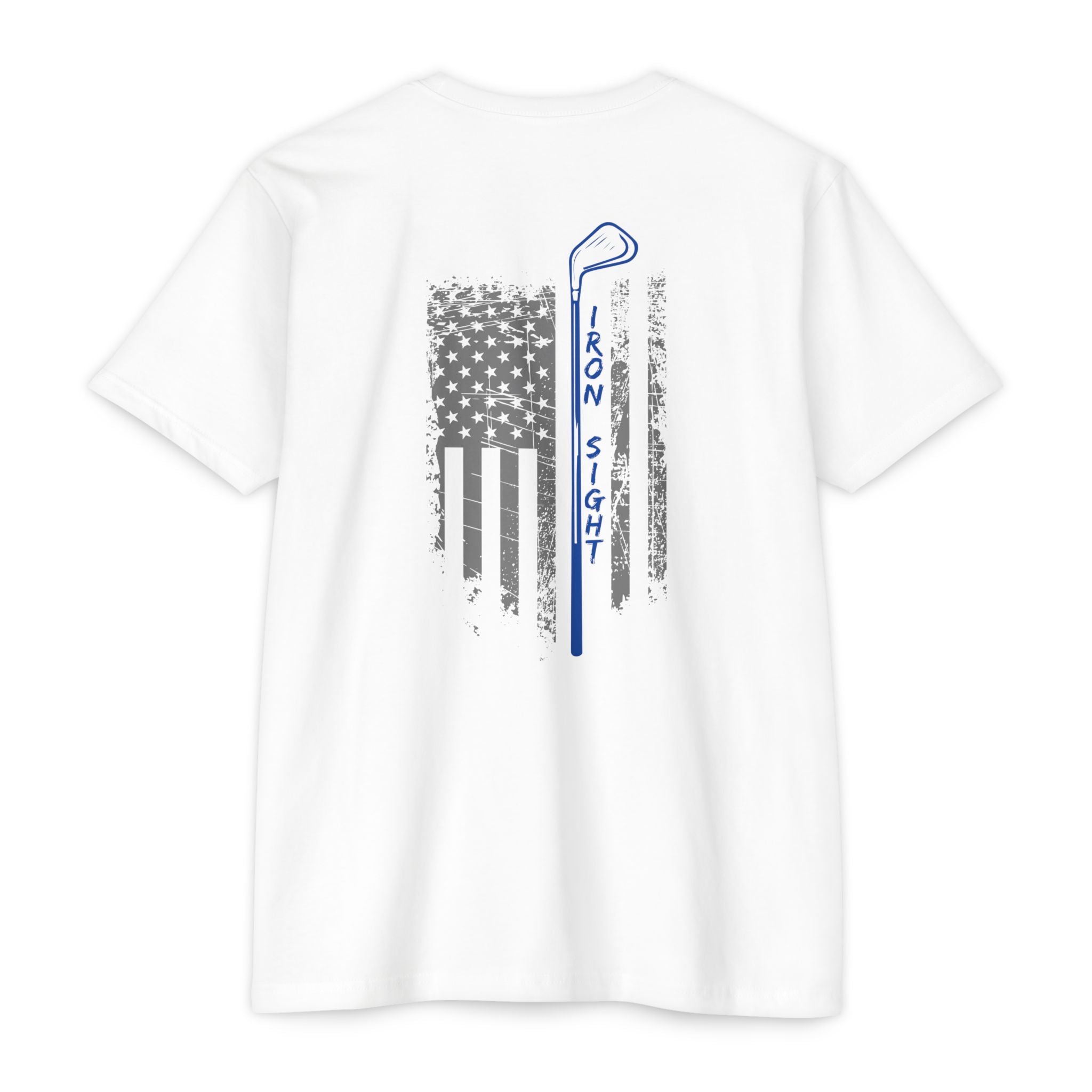 Iron Sight American Flag Golf Flagstick T-Shirt - image 2