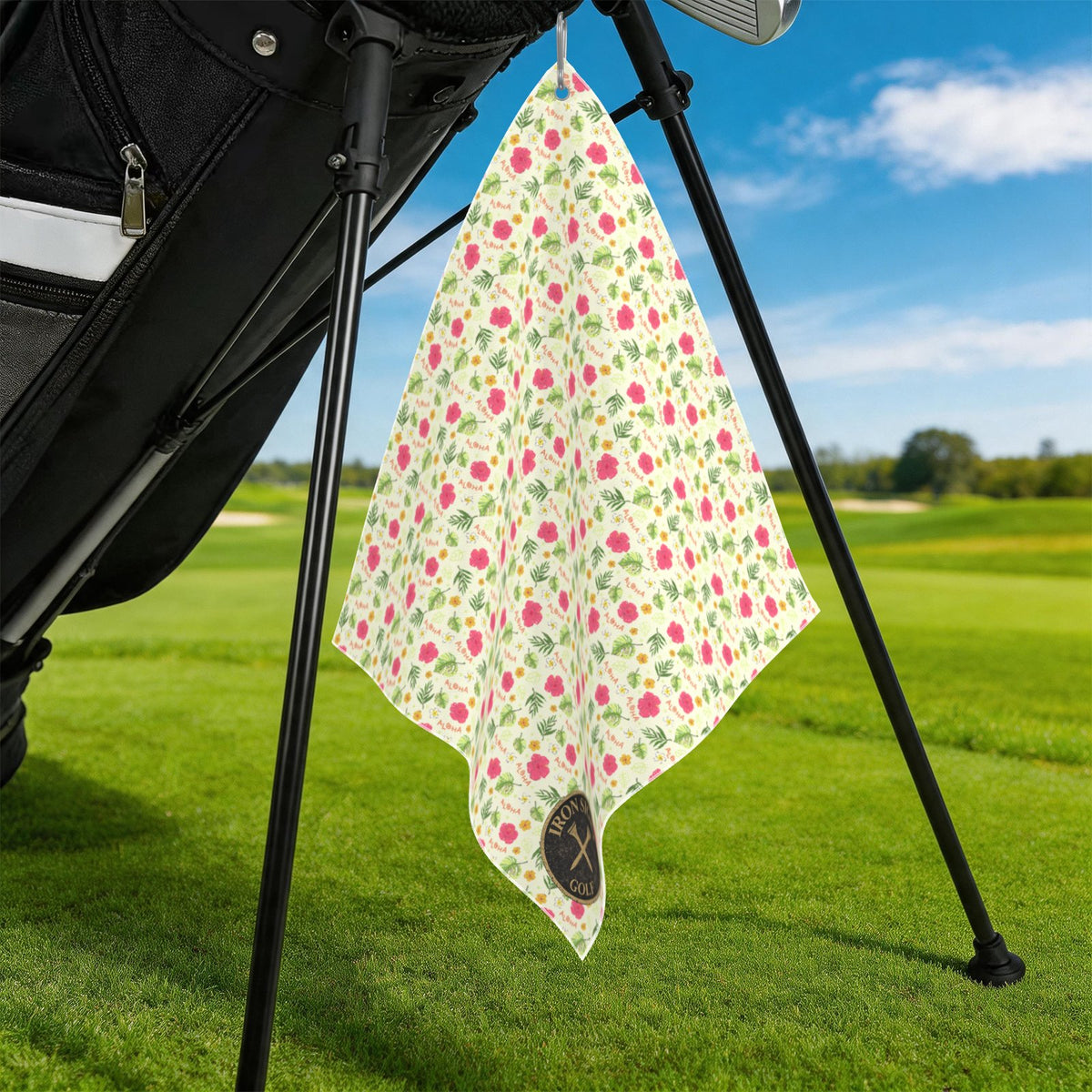 Aloha Pride Golf Towel by Iron Sight Golf alternate product view