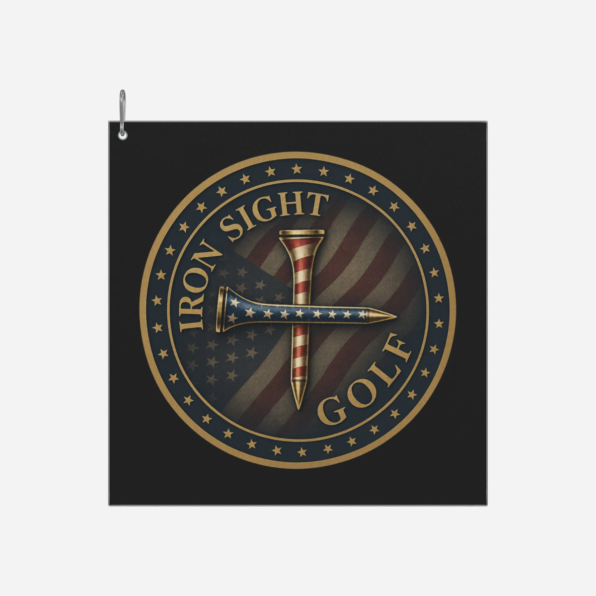 American Iron Sight Golf Towel by Iron Sight Golf