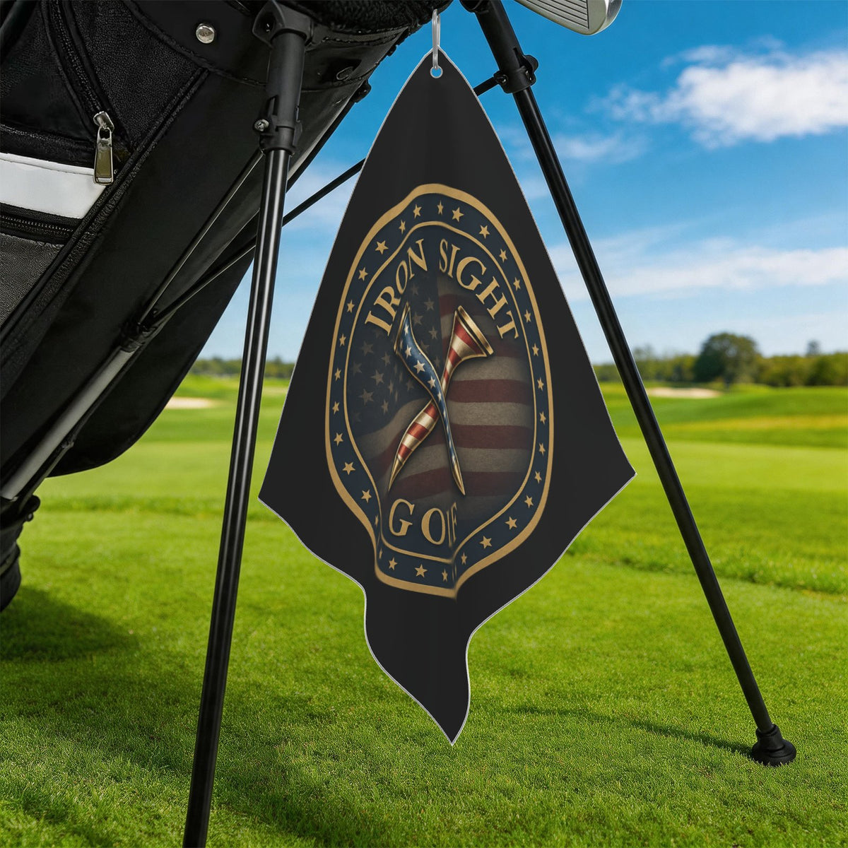 American Iron Sight Golf Towel alternate product view