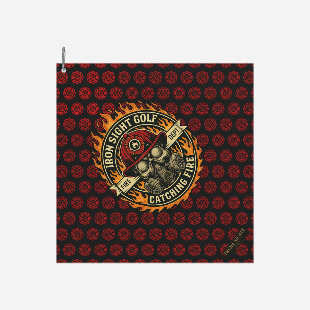 Catching Fire Golf Towel by Iron Sight Golf
