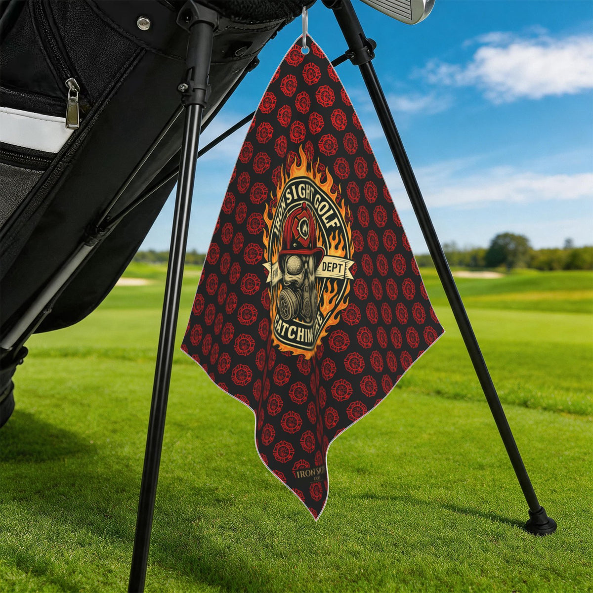 Catching Fire Golf Towel alternate product view