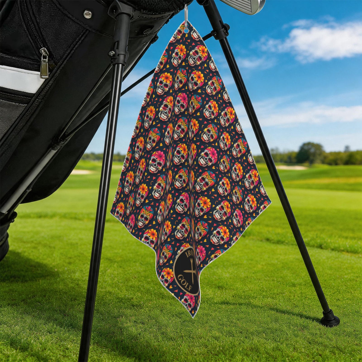Dia De Los Muertos Golf Towel alternate product view