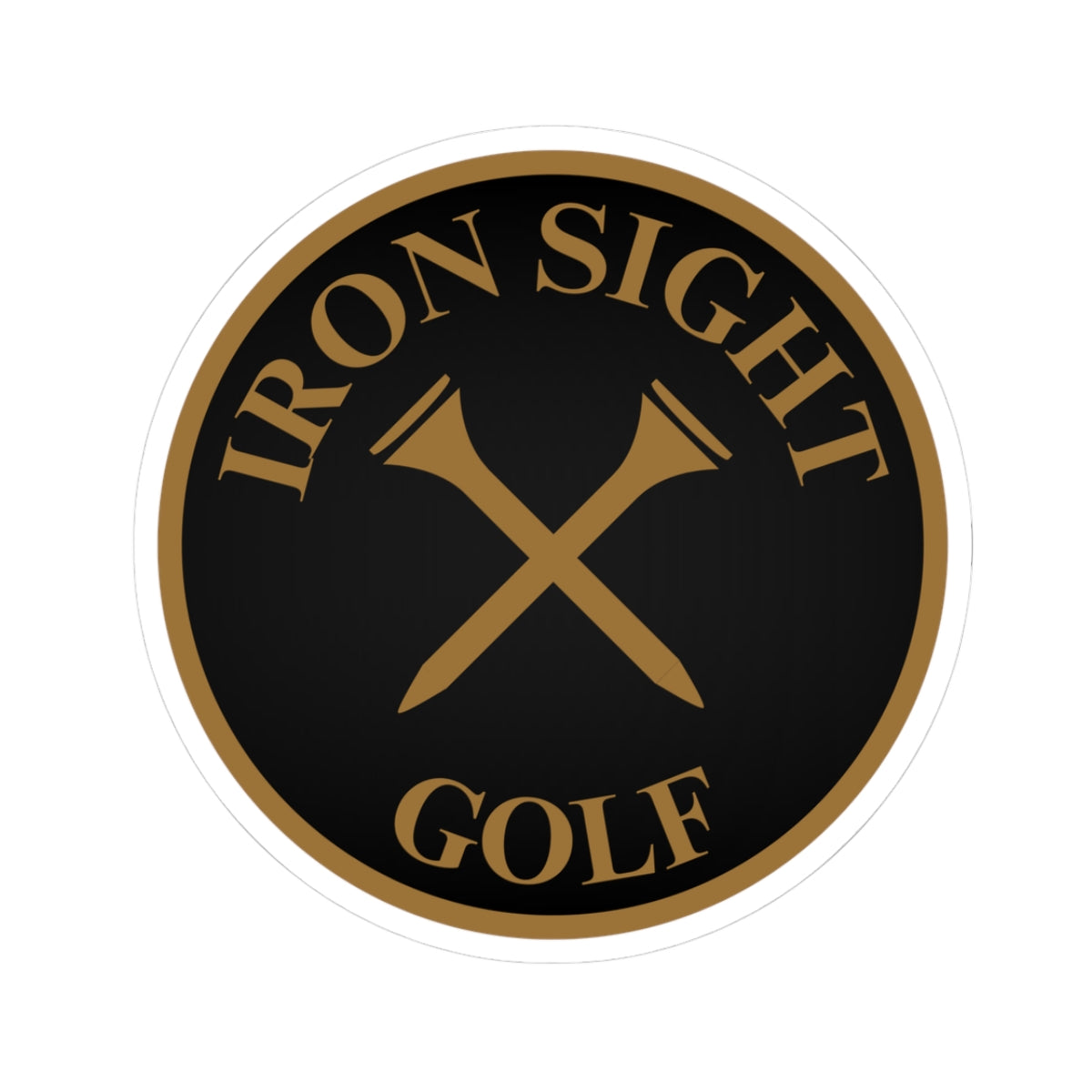Iron Sight Golf Logo Sticker - image 1