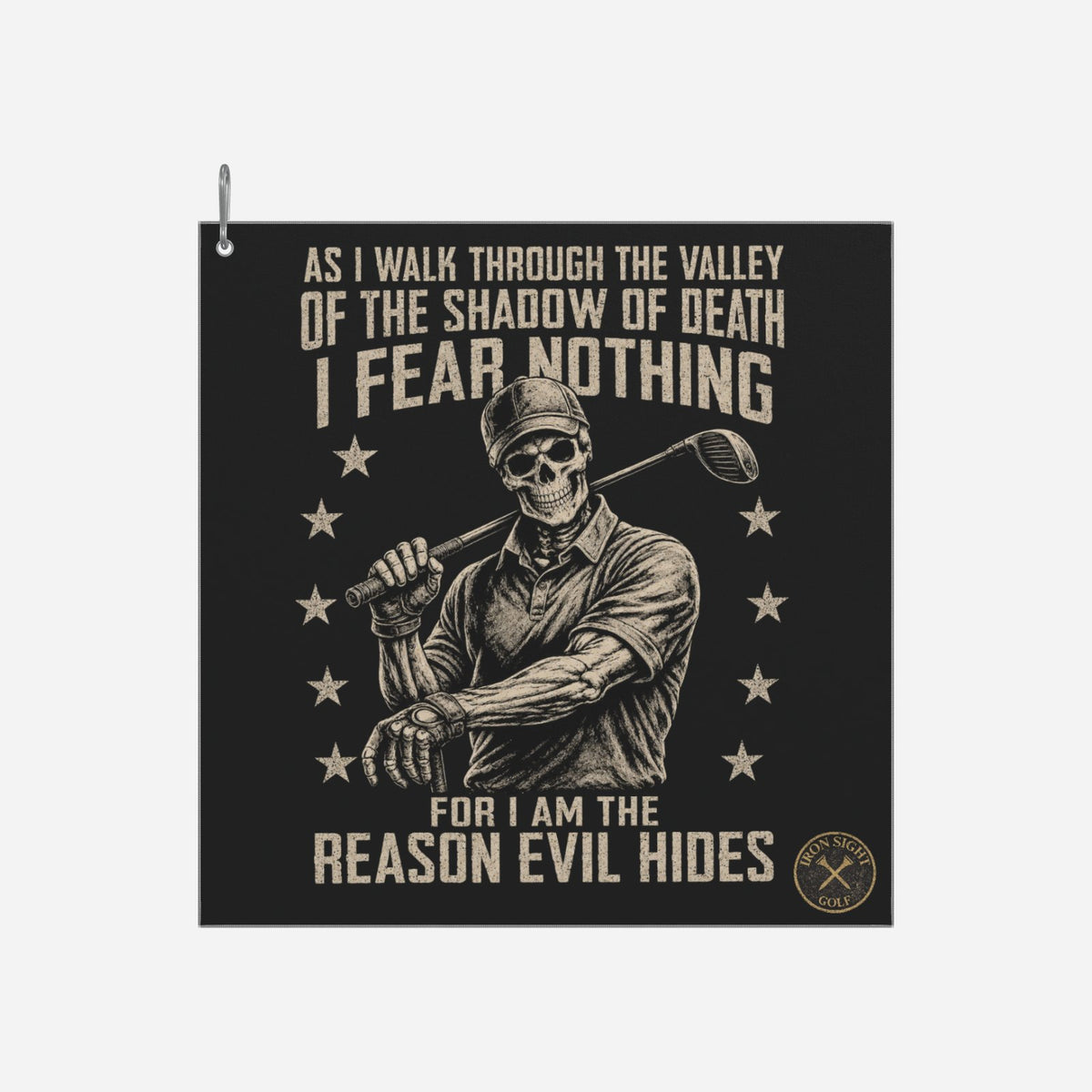 No Fear Golf Towel by Iron Sight Golf