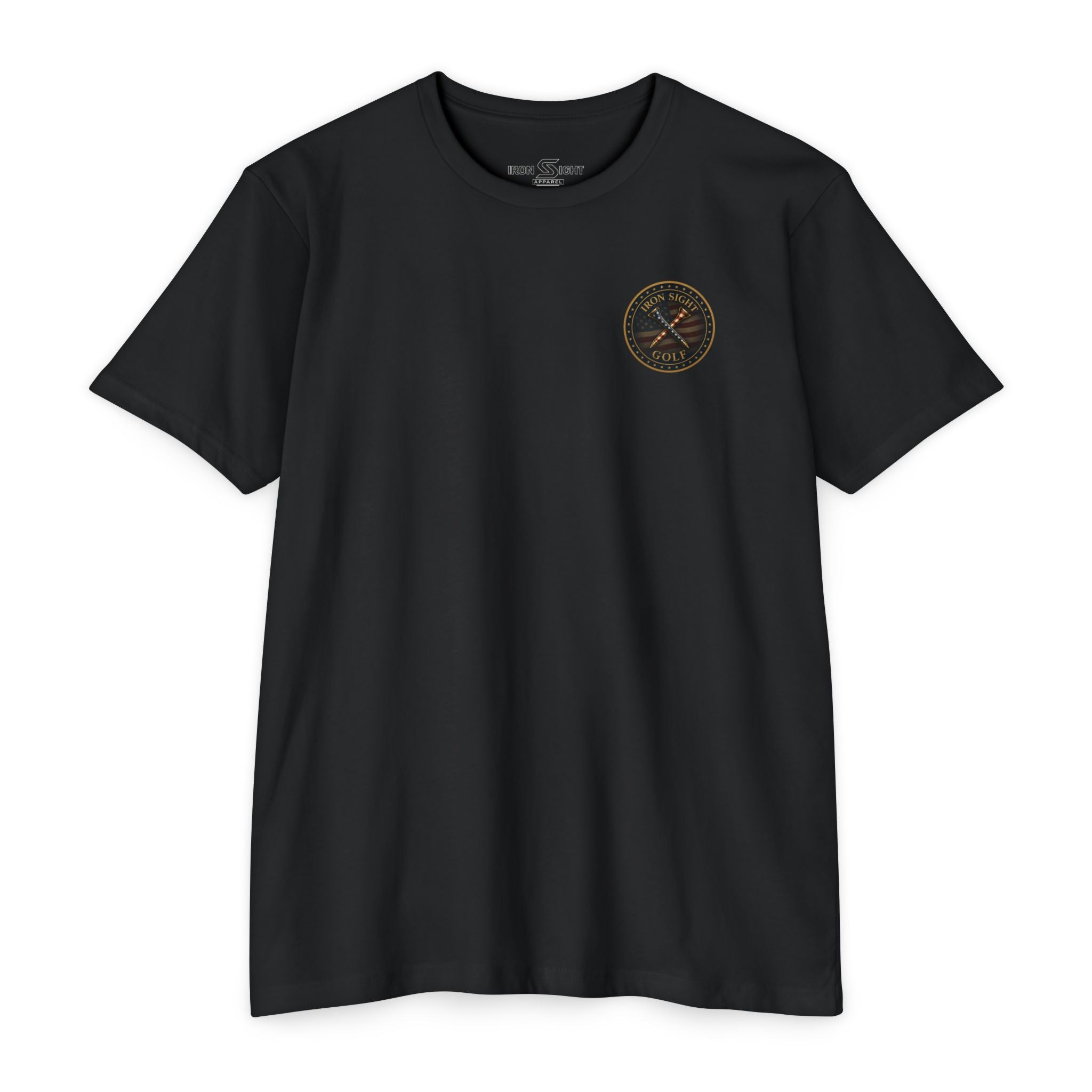 Iron Sight Golf American Flag Crossed Clubs T-Shirt - image 6