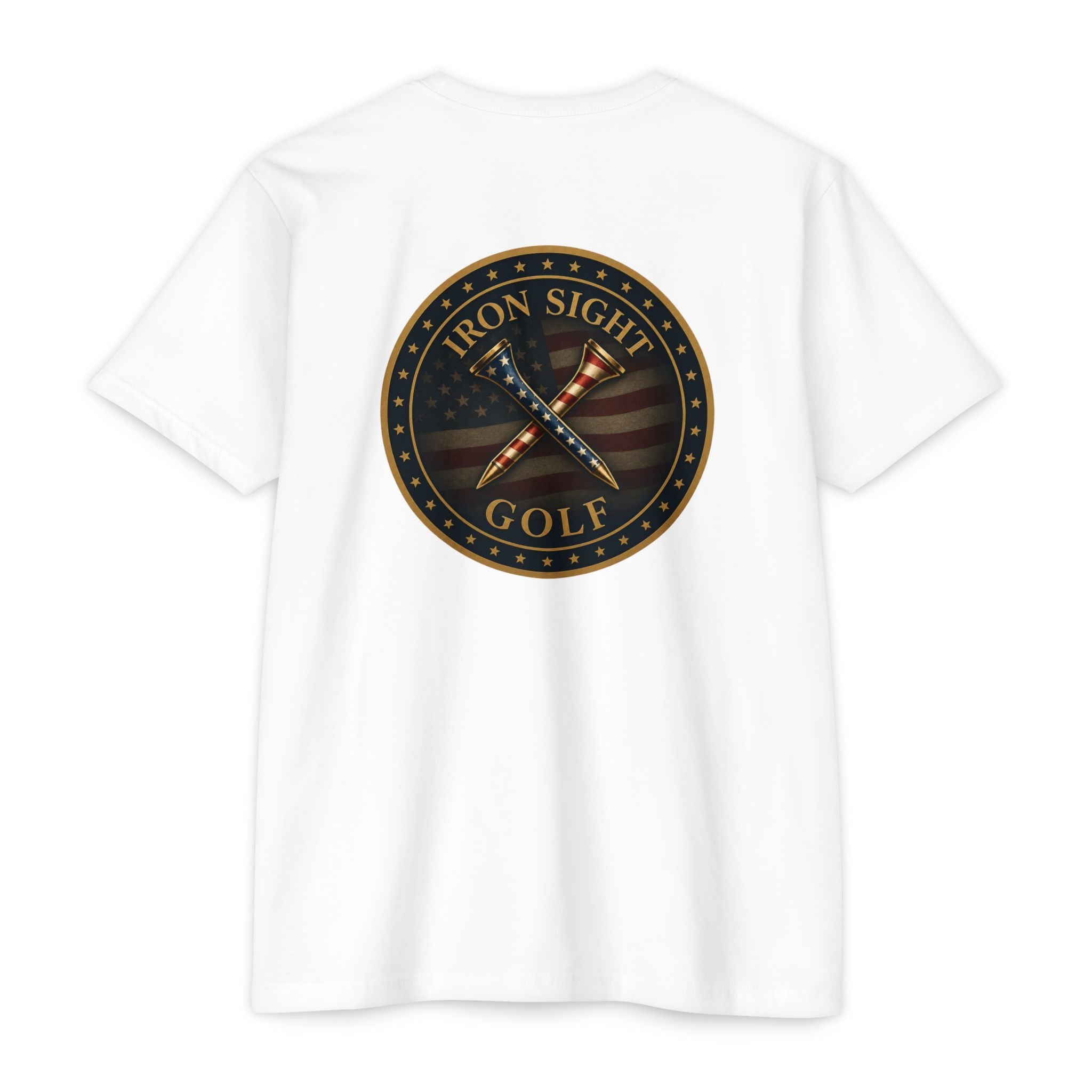 Iron Sight Golf American Flag Crossed Clubs T-Shirt - image 7