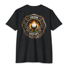Iron Sight Golf Vintage Fire Fighter Golfing Crew T-Shirt - image 1