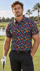 Tropical Neon Premium Golf Polo by Iron Sight Golf