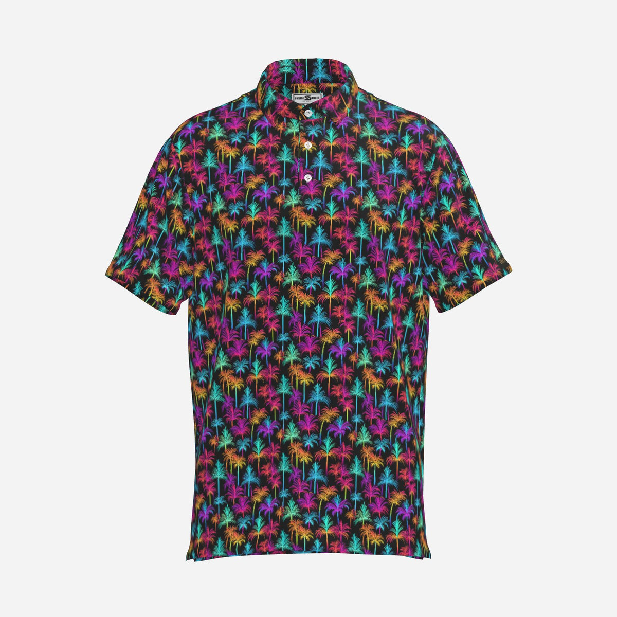 Tropical Neon Premium Golf Polo product view