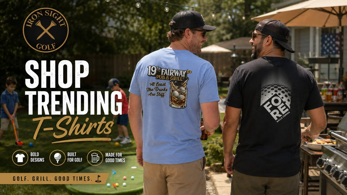 Iron Sight Golf BBQ golf shirt collection