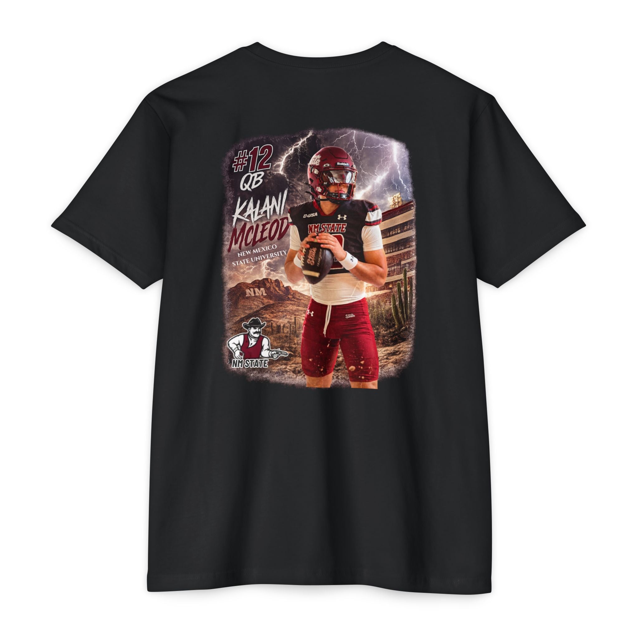 Kalani McLeod 12 Quarterback New Mexico State T-Shirt - image 1