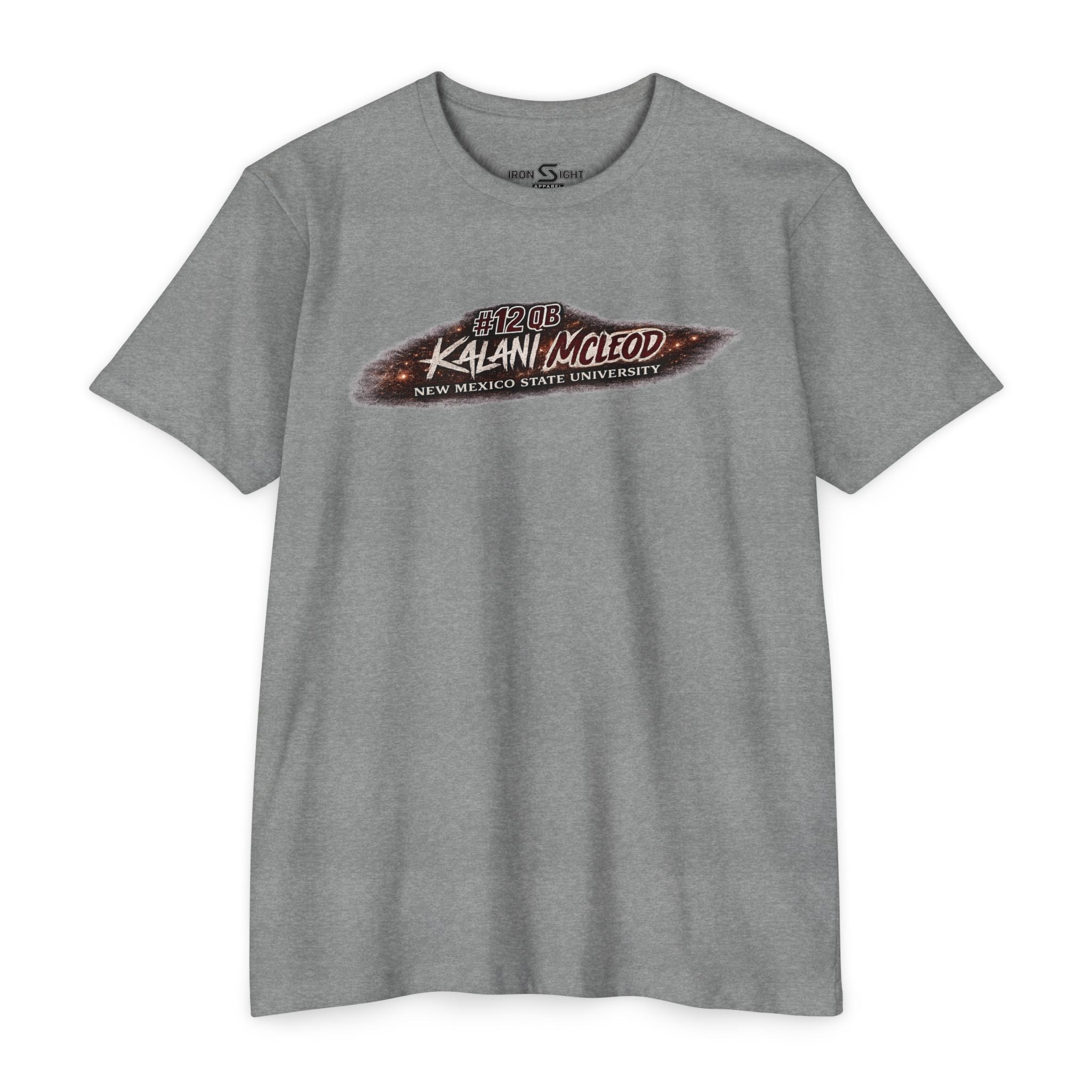 Kalani McLeod 12 Quarterback New Mexico State T-Shirt - image 3