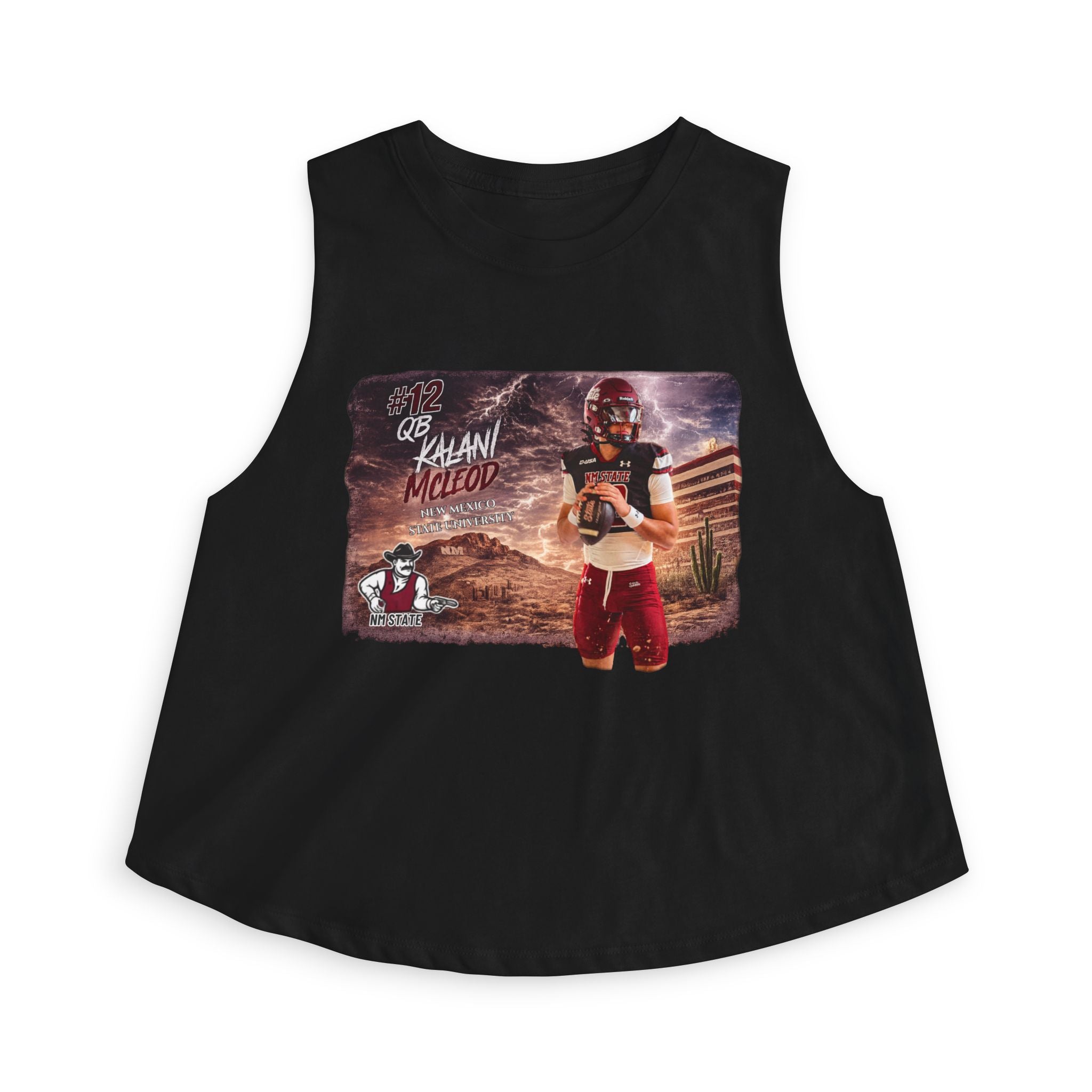 Kalani McLeod New Mexico State QB Womens Crop Top - image 1