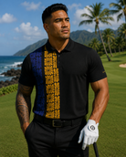 Midnight Aloha Performance Golf Shirt - image 1