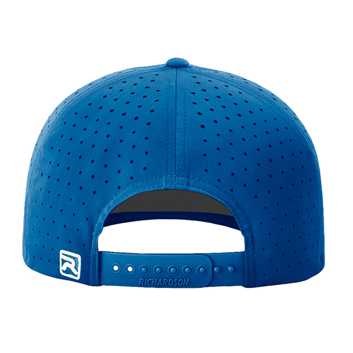 ISG Script Richardson 632 snapback golf hat in Royal – back view