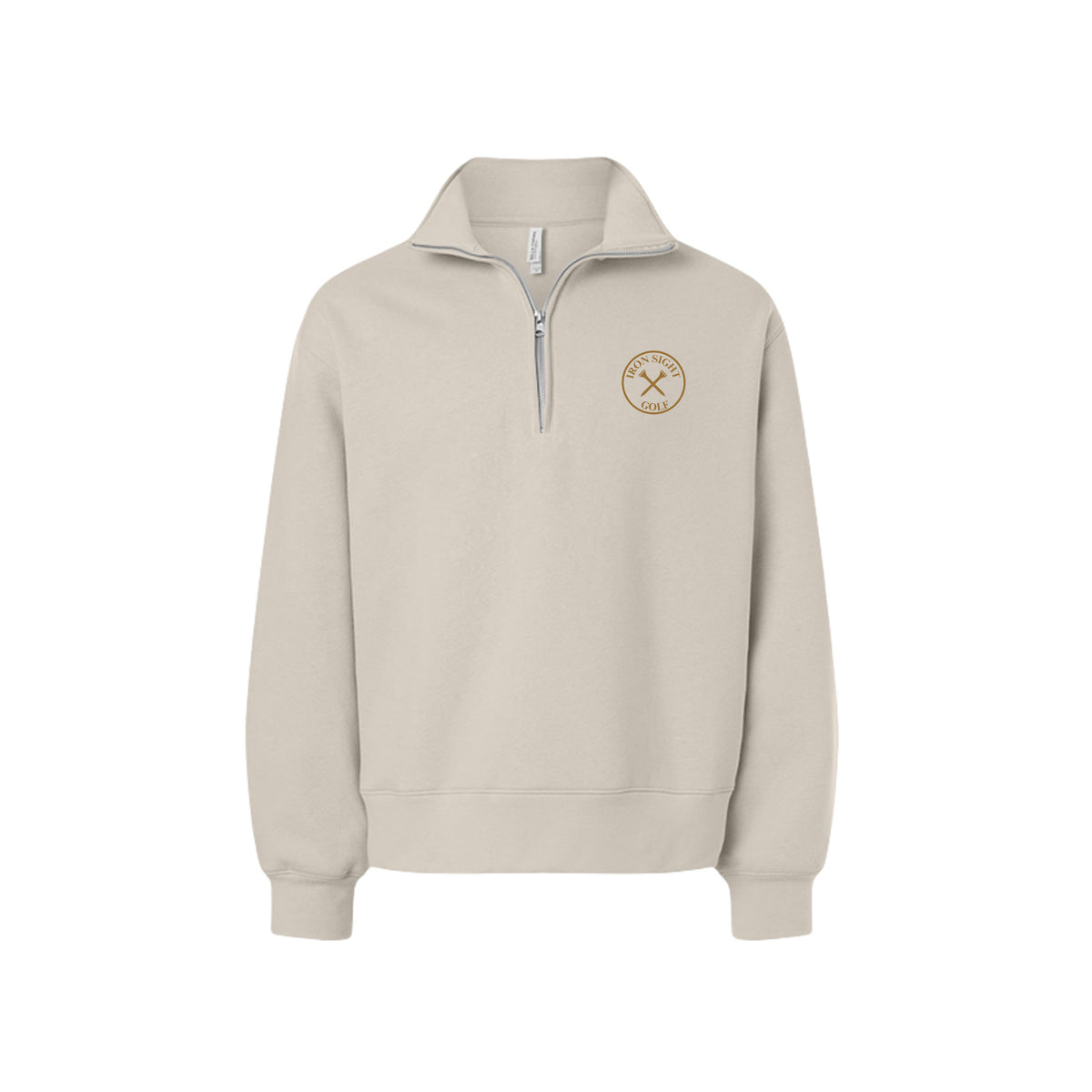 Iron Sight Quarter Zip in Dust – front view