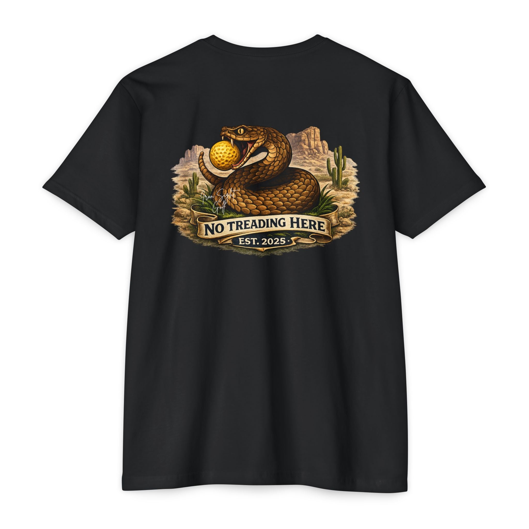 No Treading Here Iron Sight Golf Tribute T-Shirt - image 1