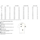 Electrical Paradise Premium Golf Polo size guide