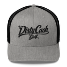 Dirty Cash Golf embroidered snapback hat with black script by Iron Sight Golf