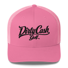 Dirty Cash Golf embroidered snapback hat with black script by Iron Sight Golf