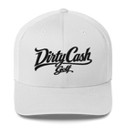 Dirty Cash Golf embroidered snapback hat with black script by Iron Sight Golf