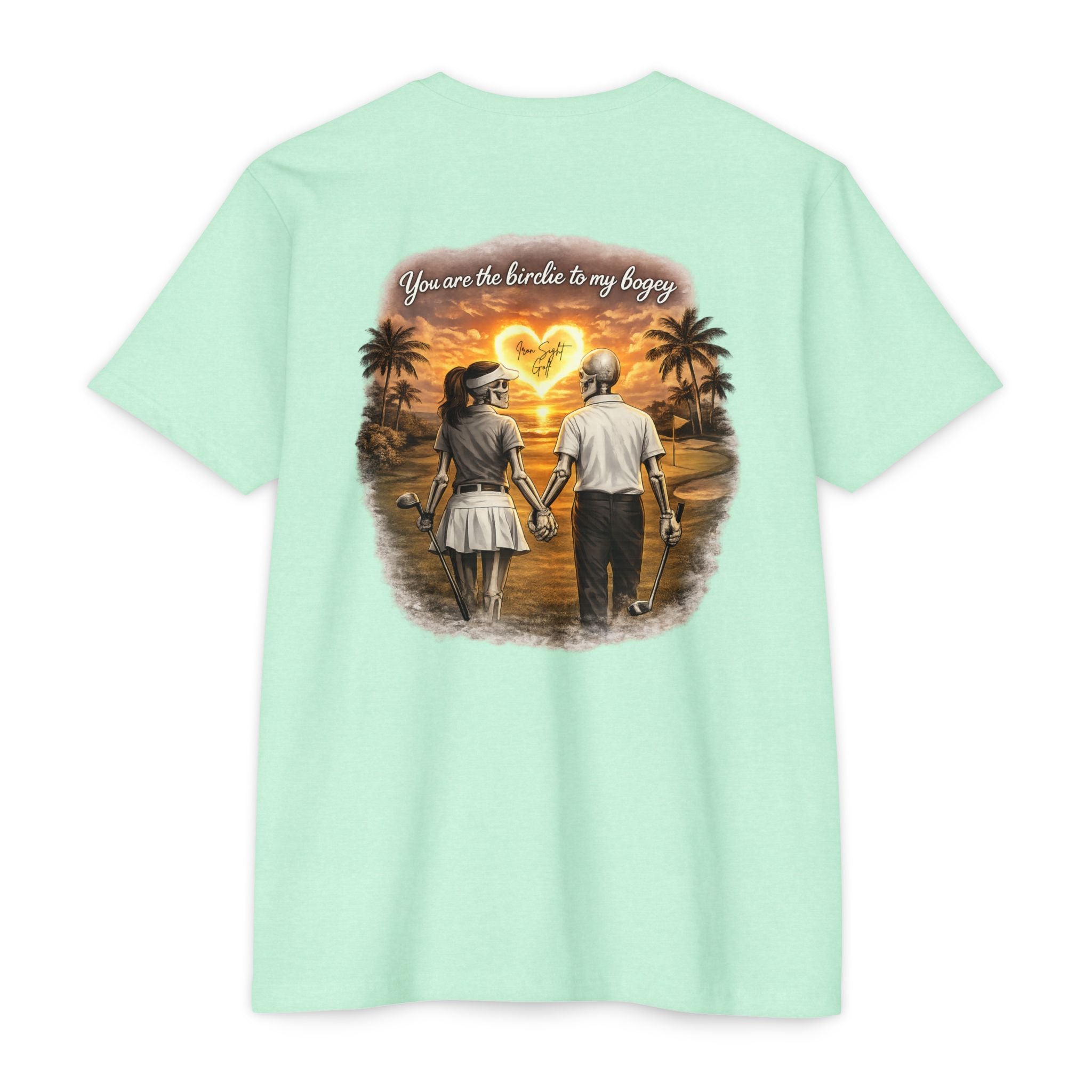 Skeleton Golf Couples Youre the Birdie to My Bogey T-Shirt - image 2