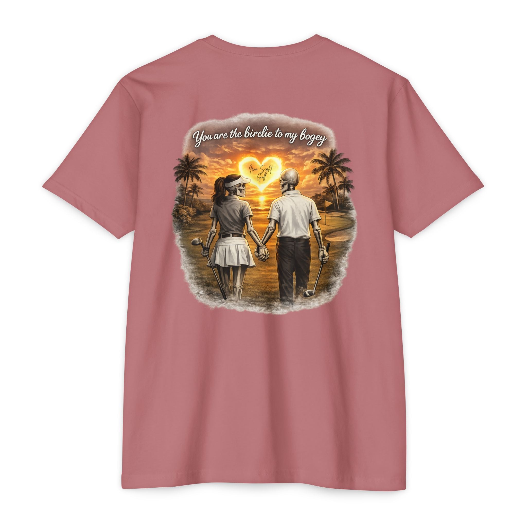 Skeleton Golf Couples Youre the Birdie to My Bogey T-Shirt - image 3