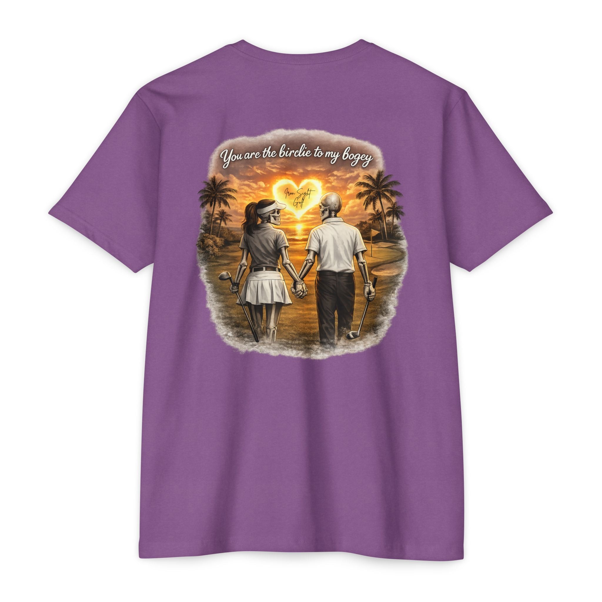 Skeleton Golf Couples Youre the Birdie to My Bogey T-Shirt - image 6