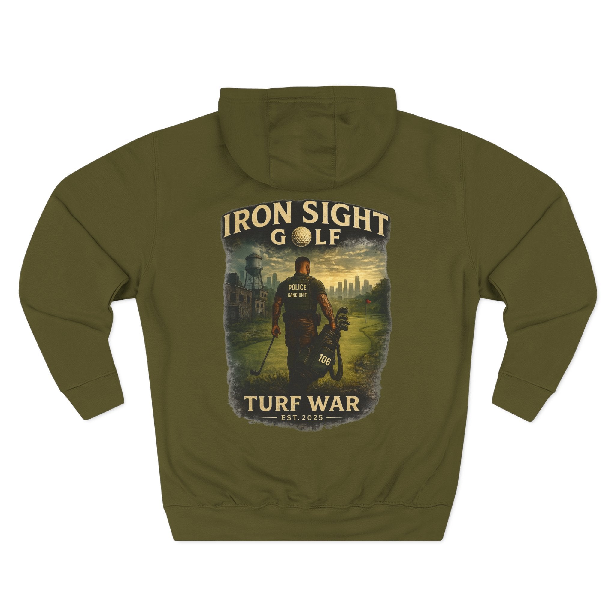 Turf War Iron Sight Golf Urban Officer Graphic Hoodie - image 3